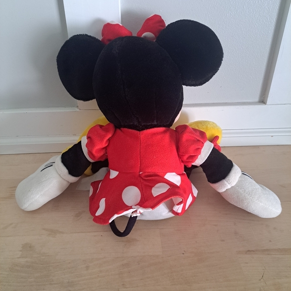 Disney Minnie Mouse Plush Doll – 19” Red Polka Dot Dress & Bow – Vintage Disney - Picture 2 of 6